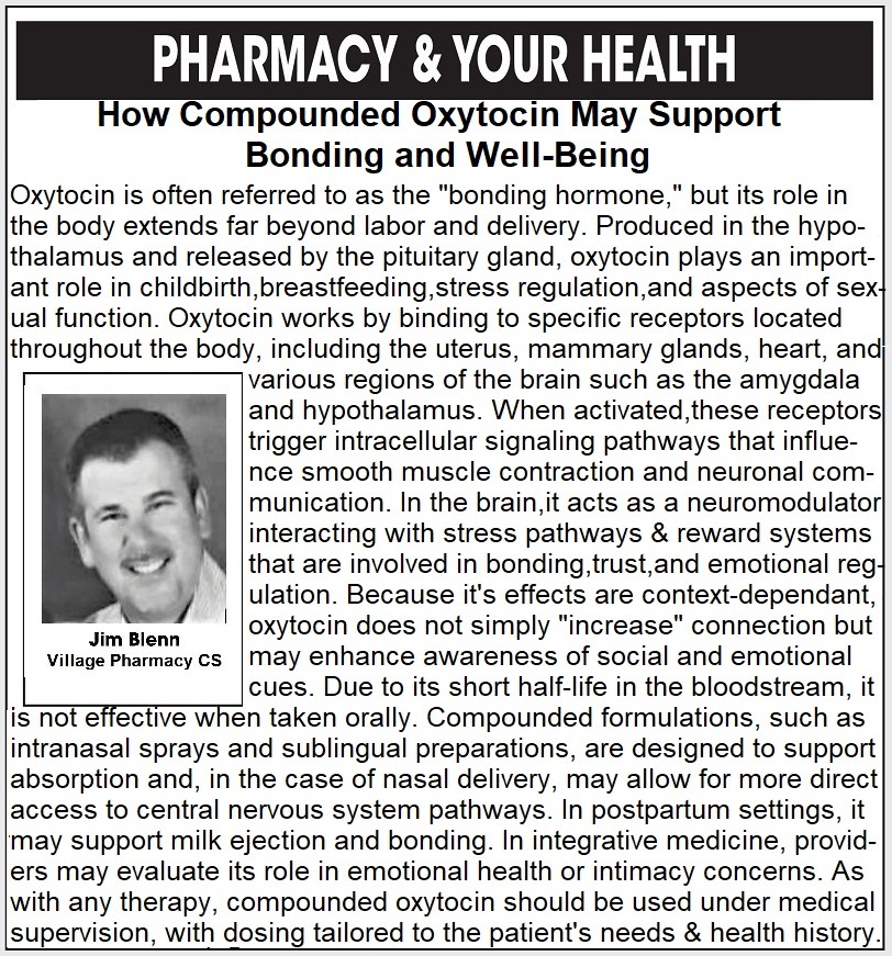 Pharmacy & Your Health: How Compounded Oxytocin May Support Bonding & Well-Being