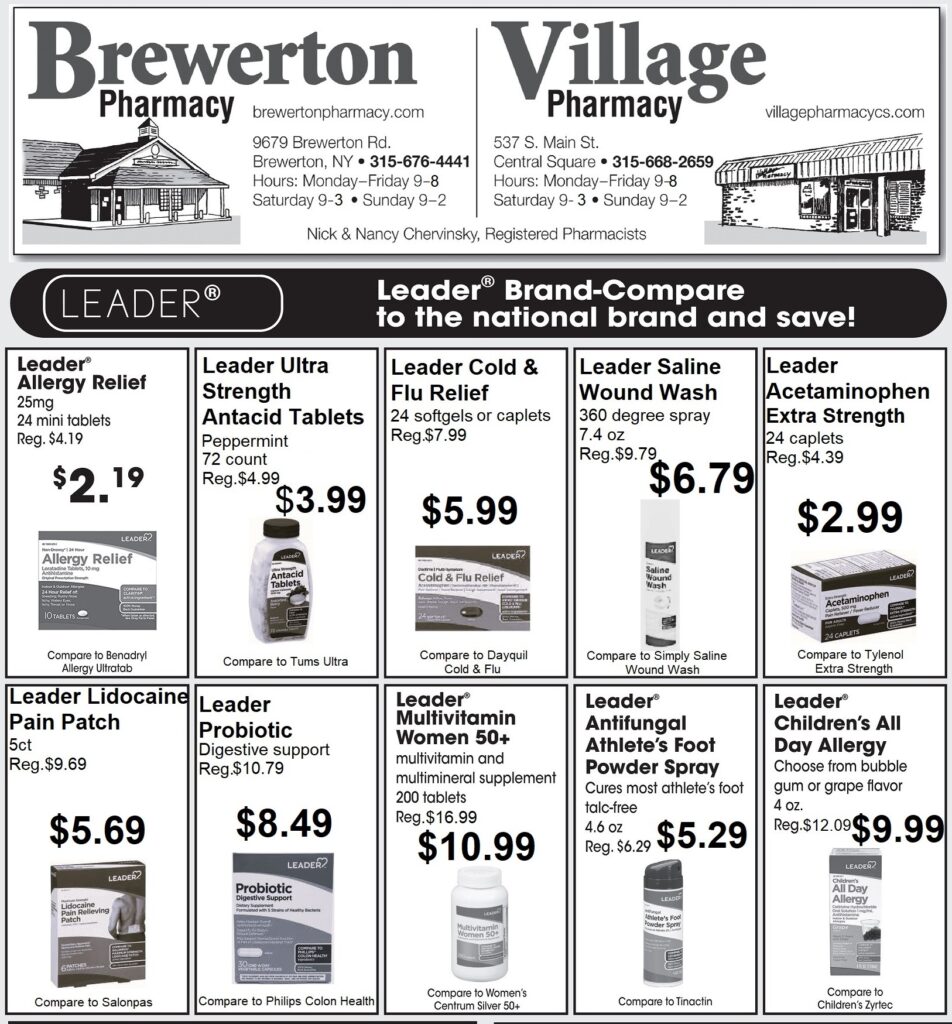 Keep money in your pocket with our Leader Brand Sale this week