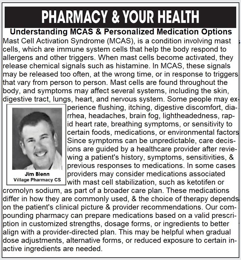 Pharmacy & Your Health: Understanding MCAS and Personalized Medication Options...